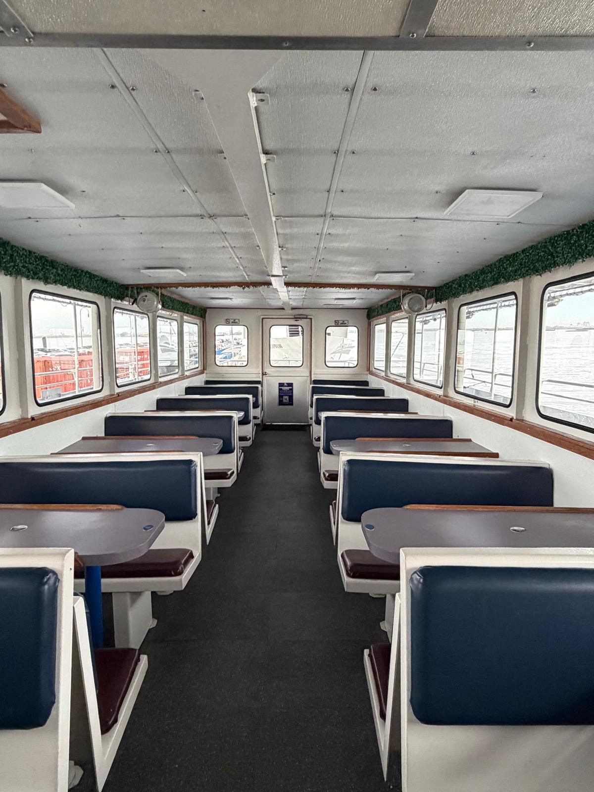 Atlantic Star upper deck cabin with booth seating